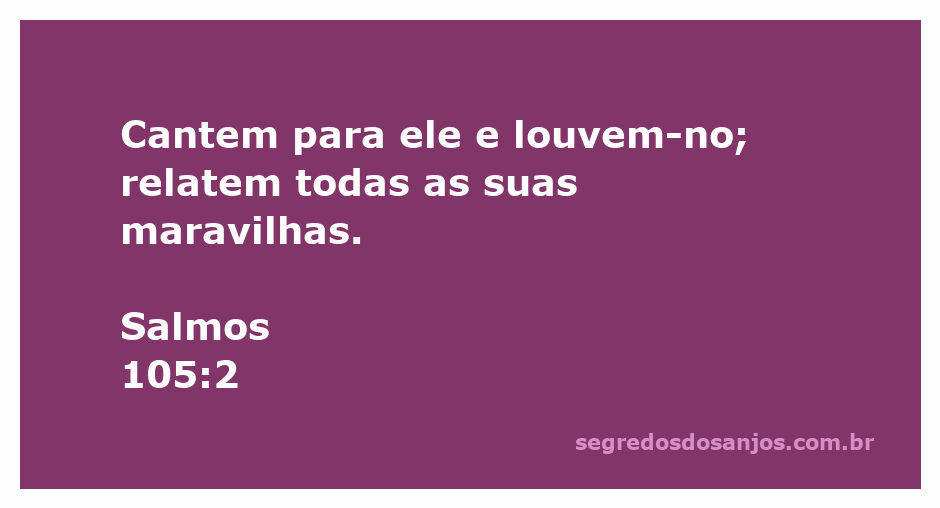 Imagem de pessoas cantando e louvando, representando Salmos 105:2