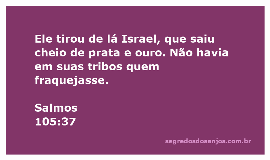 Imagem representativa da saída triunfante de Israel do Egito, simbolizando riqueza e força.