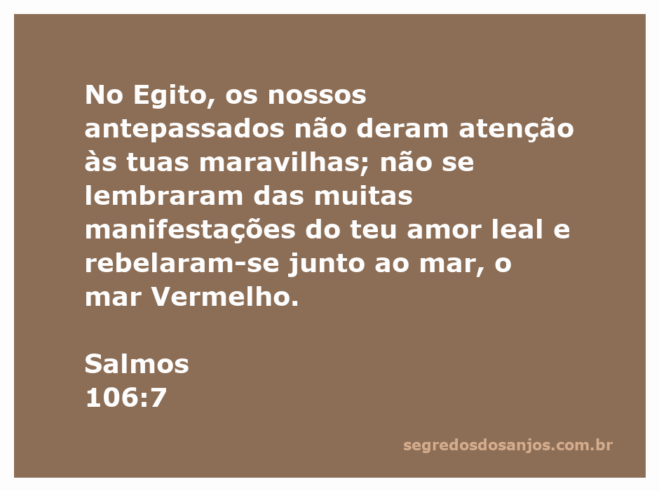 Representação da desobediência dos israelitas no Egito e sua rebelião junto ao mar Vermelho.