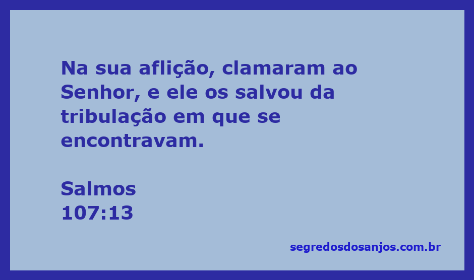 Imagem de pessoas clamando ao Senhor em momentos de aflição, representando Salmos 107:13.