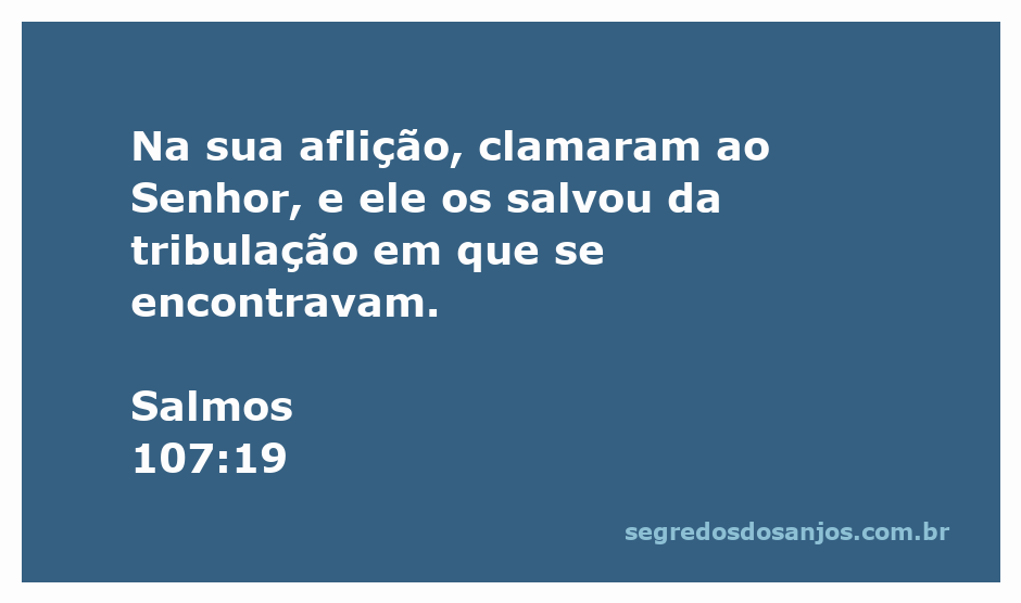 Imagem representando a entrega de uma oração em momentos de aflição, simbolizando a súplica ao Senhor conforme Salmos 107:19.