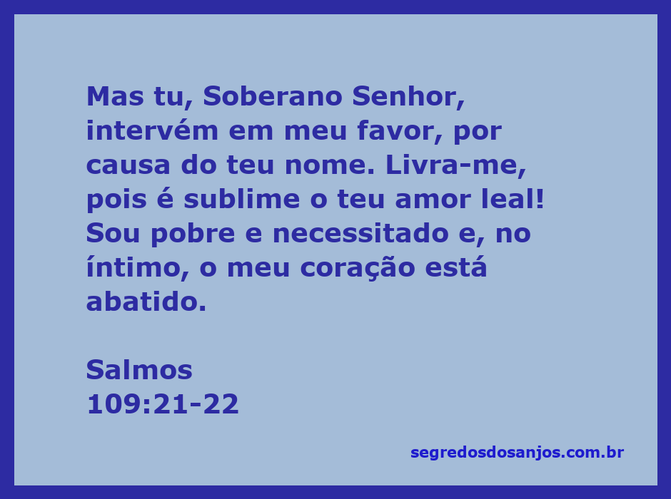 Imagem inspiradora representando Salmos 109:21-22, mostrando a busca por intervenção divina e amor leal.