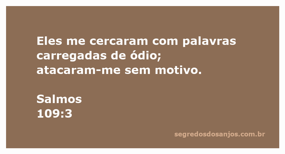 Imagem de uma pessoa cercada por palavras de ódio, simbolizando a perseguição e o ataque injusto descritos em Salmos 109:3.