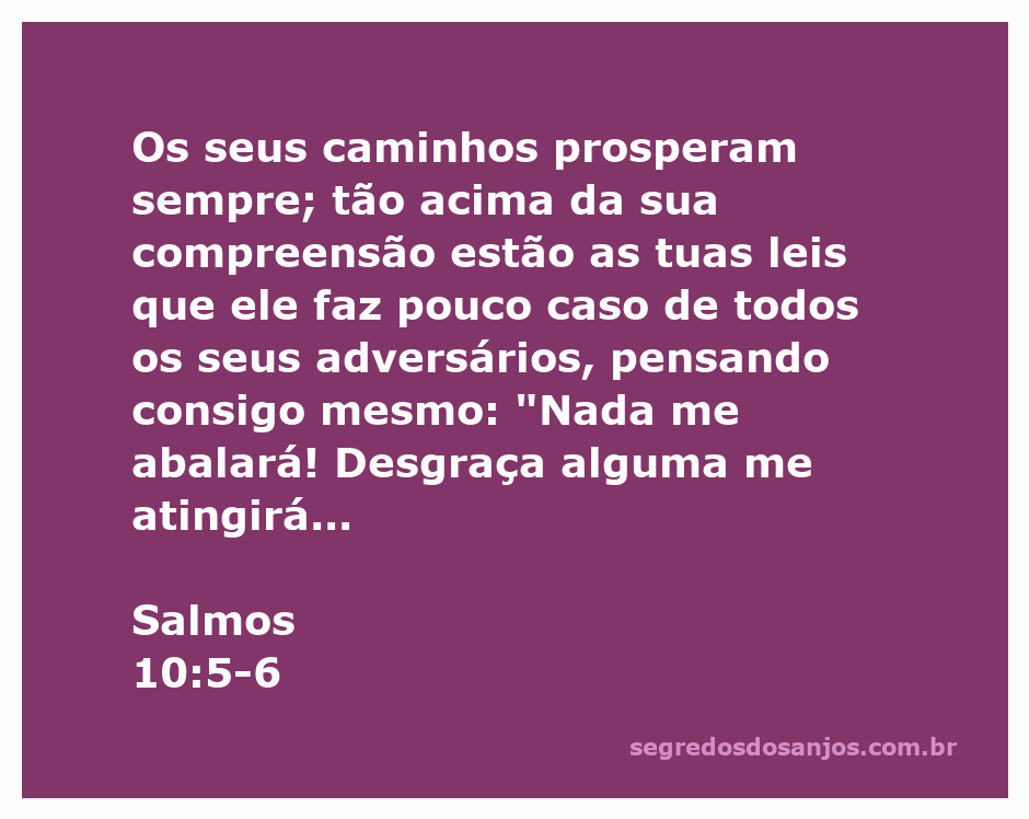 Imagem que representa a passagem de Salmos 10:5-6, destacando a confiança em Deus diante das adversidades.