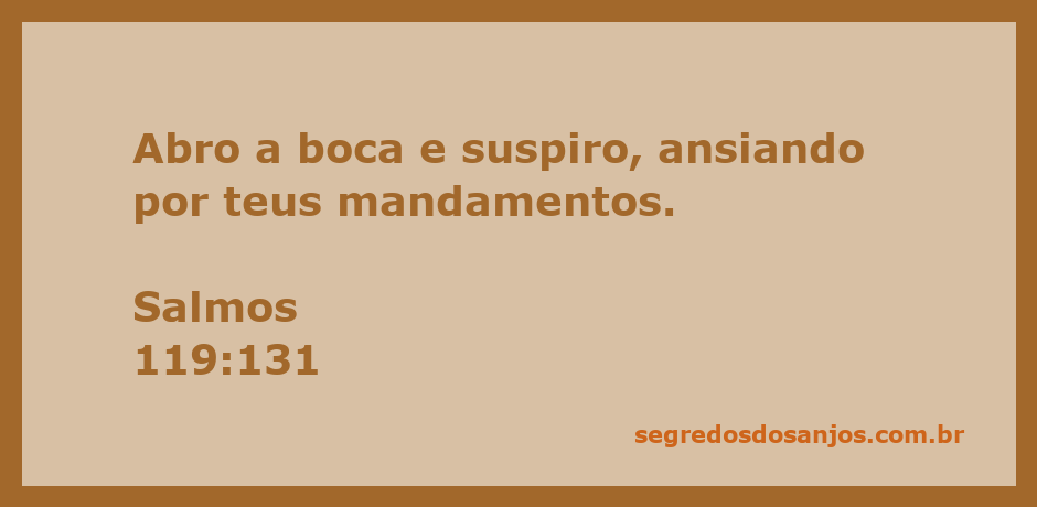 Uma pessoa com a boca aberta em um gesto de anseio, simbolizando a busca por sabedoria divina, refletindo o versículo de Salmos 119:131.