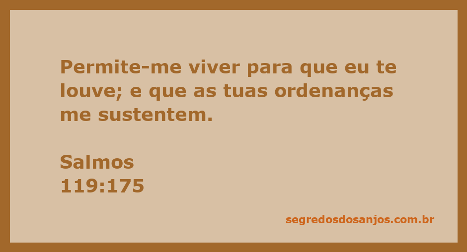 Imagem que ilustra o versículo Salmos 119:175 sobre a vida e as ordenanças de Deus.