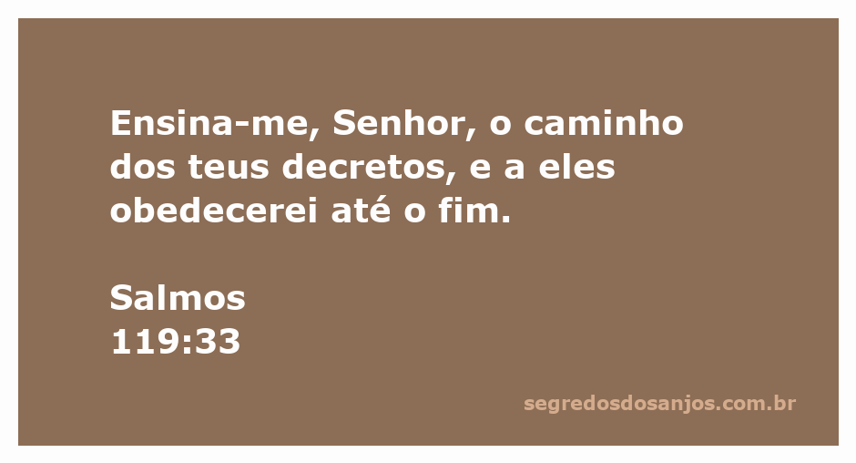 Uma ilustração de Salmos 119:33, onde uma pessoa busca orientação divina para seguir os decretos de Deus.