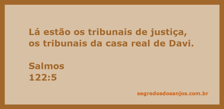 Imagem representativa dos tribunais de justiça de Davi em Salmos 122:5
