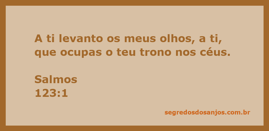 Ilustração de uma pessoa olhando para o céu, simbolizando a elevação dos olhos a Deus.