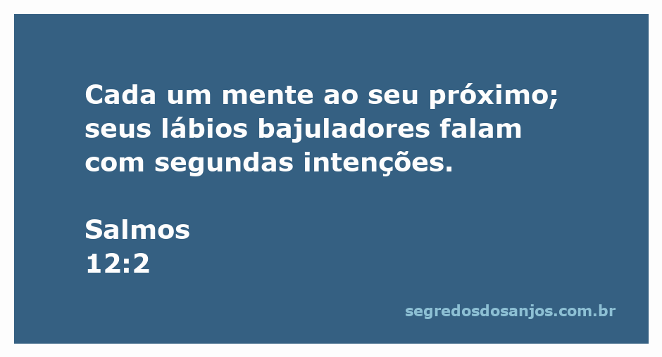 Ilustração de Salmos 12:2, representando a falsidade nas interações humanas.