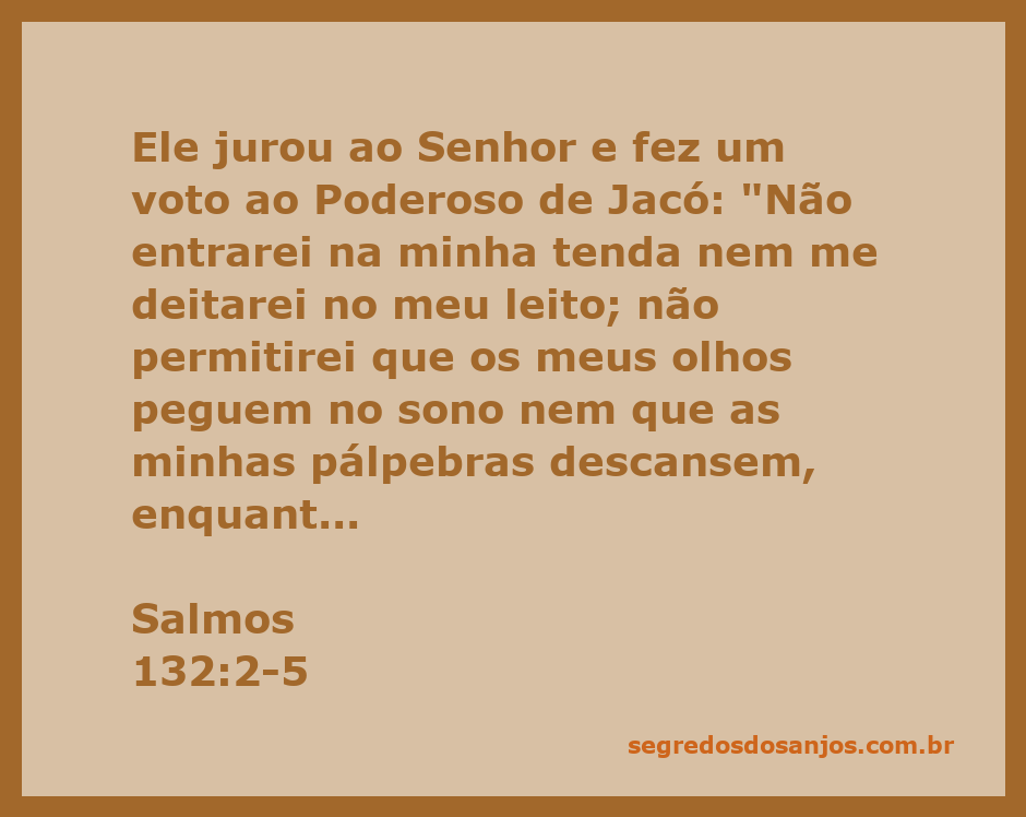 Imagem de uma pessoa em oração, buscando um lugar para o Senhor, inspirada pelo versículo de Salmos 132:2-5.