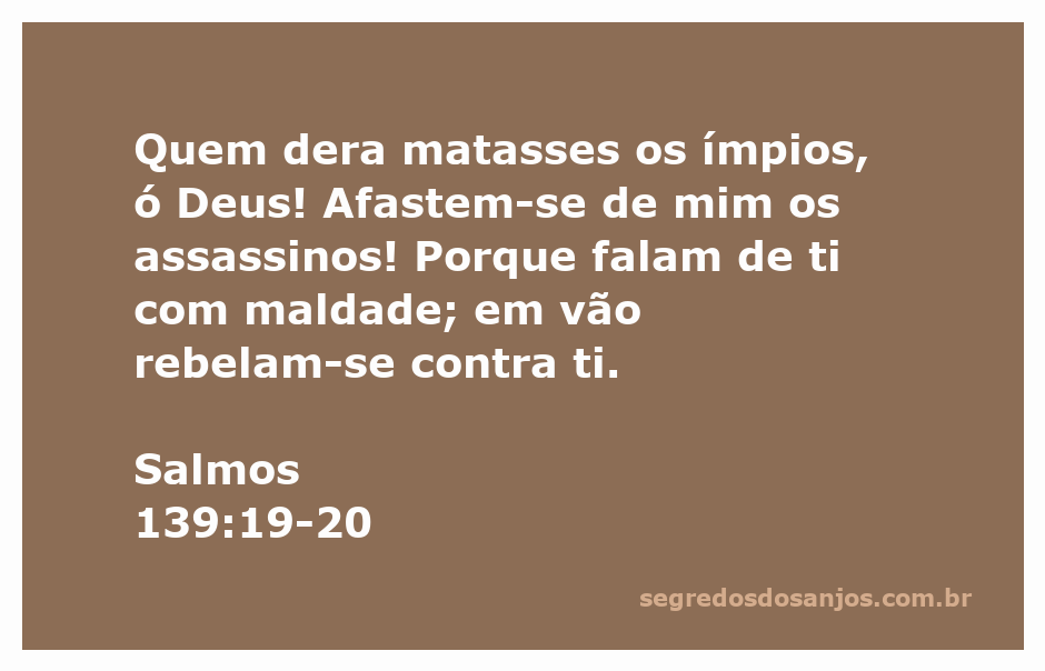 Imagem representativa de Salmos 139:19-20, expressando um clamor contra ímpios e assassinos.