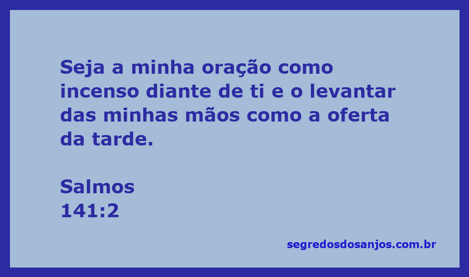 Ilustração de Salmos 141:2, representando a oração como incenso e mãos levantadas em adoração.