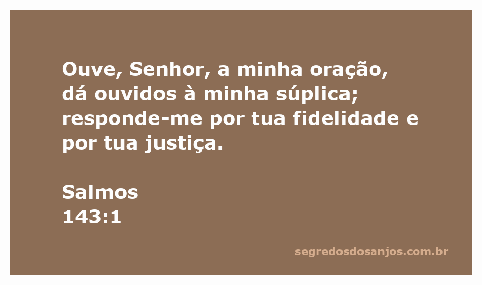 Imagem representativa de Salmos 143:1, que clama pela atenção e justiça de Deus em oração.