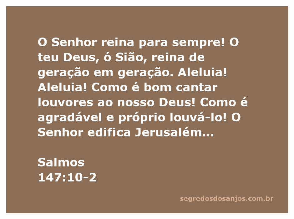 Imagem representativa do versículo Salmos 147:10-2, destacando a realeza de Deus e a alegria de louvar ao Senhor.