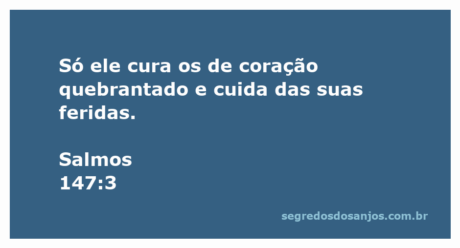 Imagem representativa da cura e consolo, simbolizando o versículo de Salmos 147:3.