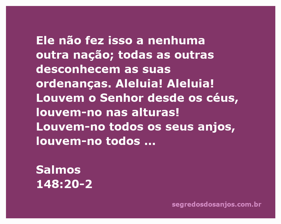 Ilustração de Salmos 148:20-2, destacando a adoração a Deus pelos céus e os exércitos celestiais.