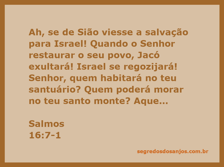 Imagem de uma paisagem serena representando a paz e a proteção divina, simbolizando a salvação e a integridade descritas em Salmos 16:7-1.
