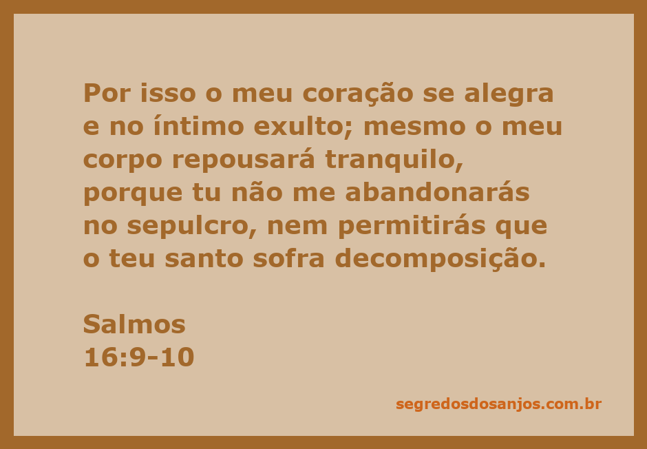 Ilustração do Salmos 16:9-10, simbolizando alegria e esperança na vida eterna.