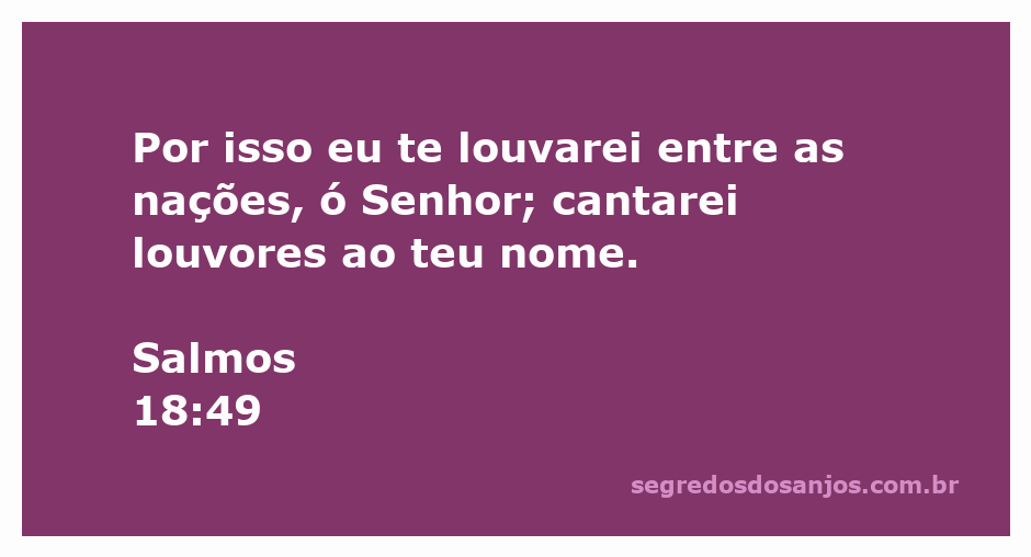 Imagem de pessoas louvando e adorando a Deus, representando Salmos 18:49.