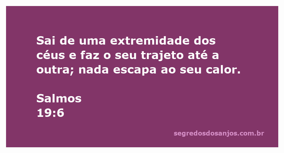 Imagem do céu radiante simbolizando a passagem de Salmos 19:6, representando o trajeto do sol.