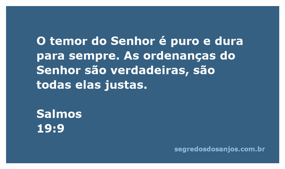 Imagem representando Salmos 19:9, destacando a pureza do temor do Senhor e a justiça de suas ordenanças.