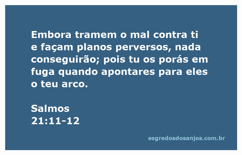 Imagem representando a proteção divina em Salmos 21:11-12, onde planos malignos são frustrados.