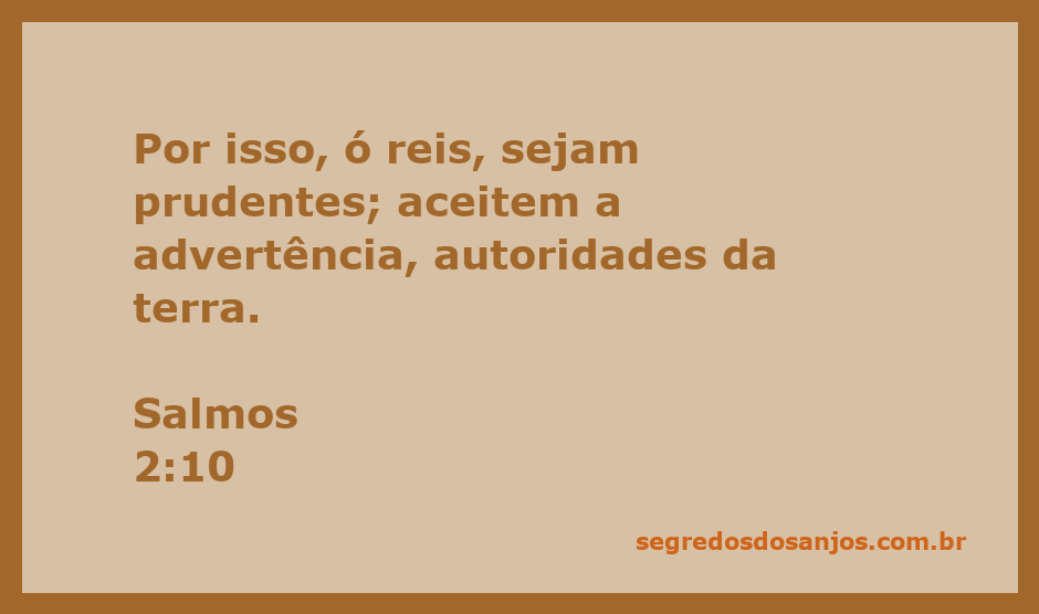 Imagem que ilustra a advertência aos reis e autoridades conforme Salmos 2:10.