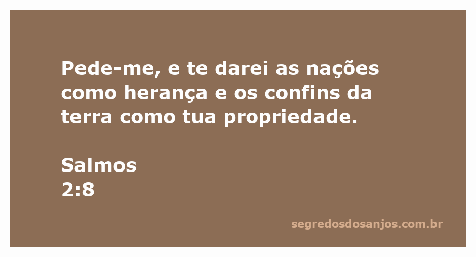 Imagem inspiradora representando Salmos 2:8 com uma paisagem vasta e majestosa.