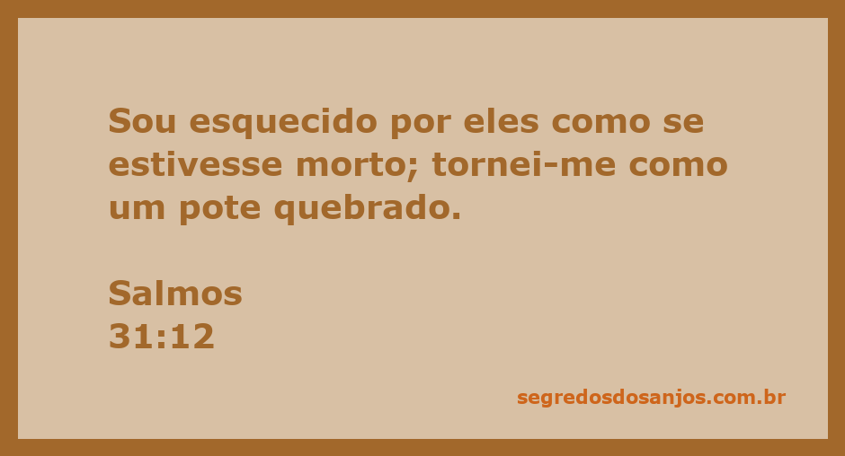 Imagem ilustrativa de um pote quebrado, simbolizando o sentimento de esquecimento e fragilidade.