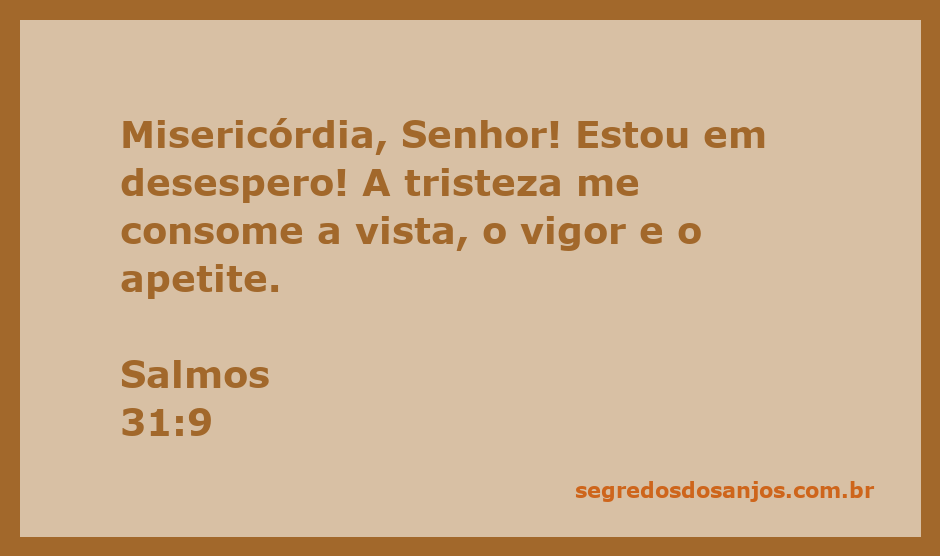 Uma pessoa em oração, implorando por misericórdia em um momento de desespero, refletindo a tristeza e a fraqueza mencionadas em Salmos 31:9.