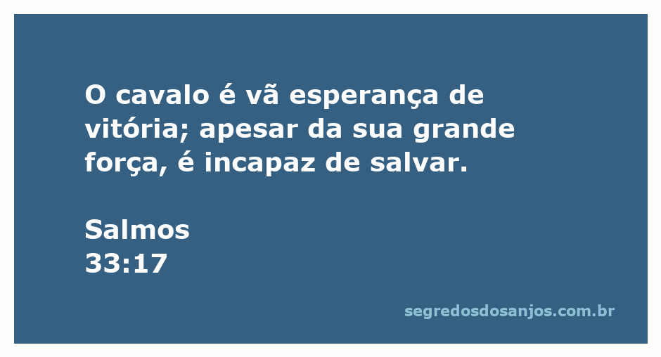 Imagem ilustrativa de um cavalo em um campo, simbolizando a força e a vulnerabilidade da esperança humana segundo Salmos 33:17.