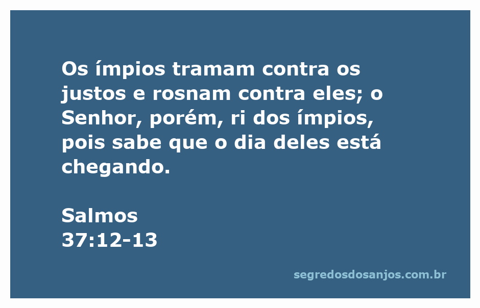 Imagem ilustrativa do Salmo 37:12-13, representando a luta entre justos e ímpios com uma cena de reflexão espiritual.