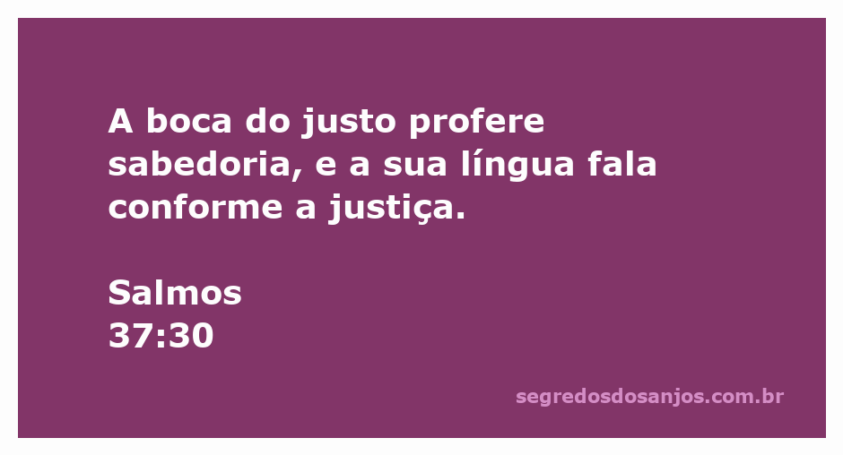 Imagem representativa de um justo falando com sabedoria, simbolizando a passagem de Salmos 37:30.