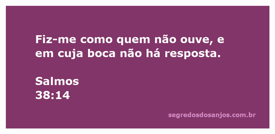 Imagem representativa de Salmos 38:14, simbolizando a quietude e a reflexão interior.