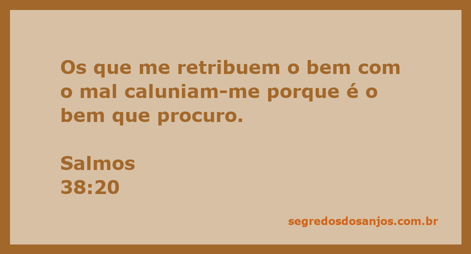 Imagem representativa de Salmos 38:20, refletindo a injustiça e a calúnia enfrentadas por aqueles que buscam o bem.