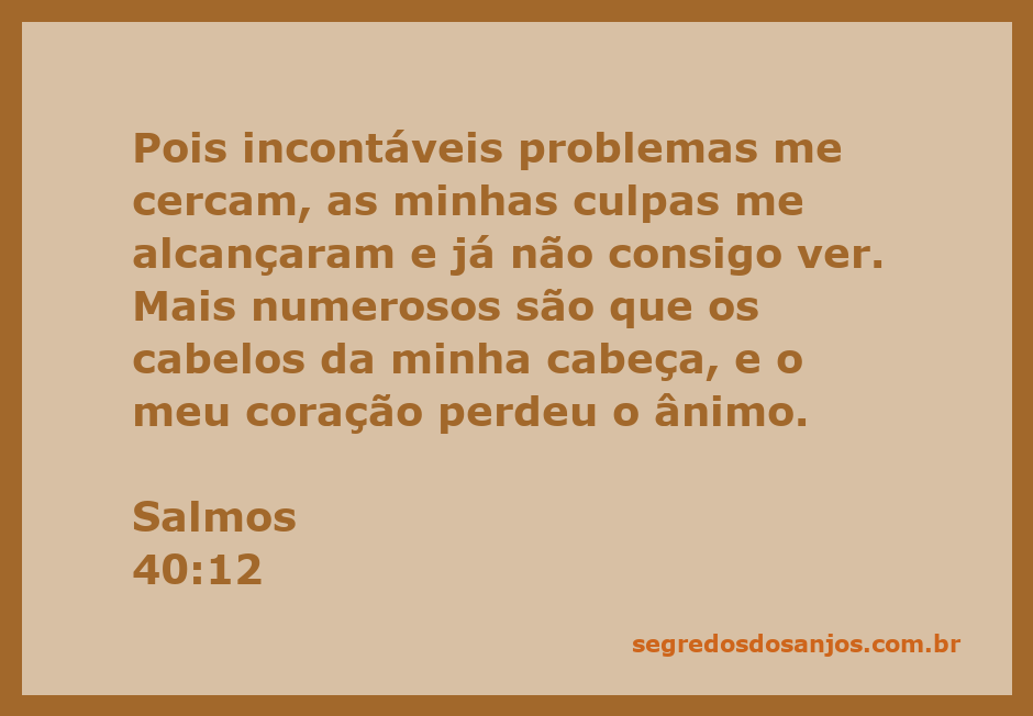 Imagem representando Salmos 40:12, simbolizando angustia e a luta interna com problemas e culpas.