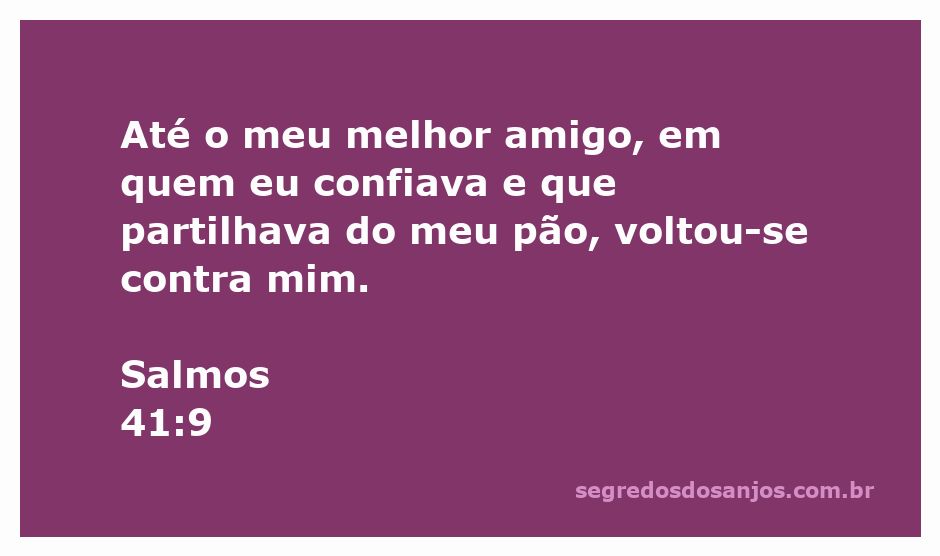 Ilustração de amizade e traição inspirada em Salmos 41:9, mostrando duas pessoas em um momento de desconfiança.