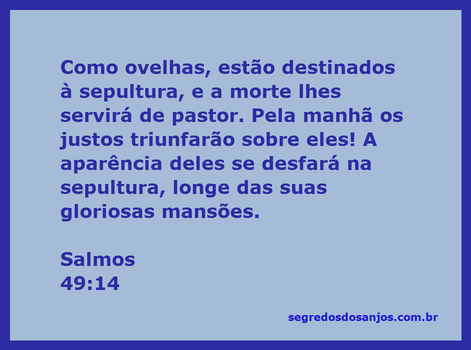 Ilustração de ovelhas pastando perto de um campo, simbolizando a passagem de Salmos 49:14 sobre a morte e a esperança dos justos.