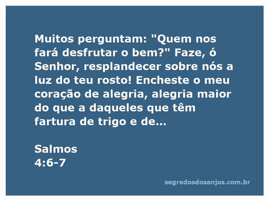 Uma imagem inspiradora que representa Salmos 4:6-7, mostrando uma luz divina resplandecendo sobre um coração cheio de alegria.