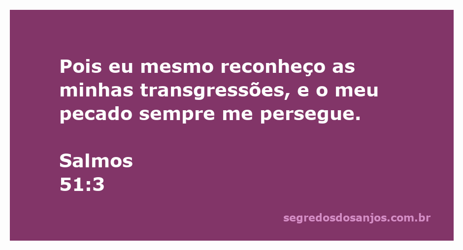 Ilustração refletindo o arrependimento e a reflexão sobre pecados baseada em Salmos 51:3.