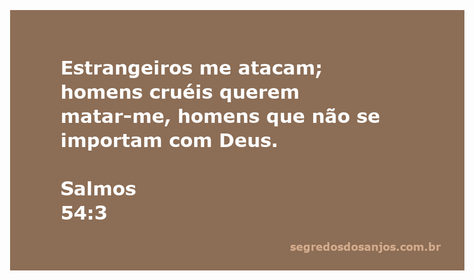 Imagem representativa da proteção divina em meio a ataques de inimigos, inspirada no Salmos 54:3.