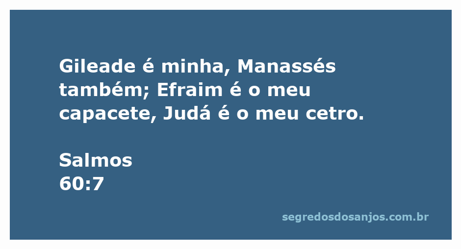 Mapa ilustrativo das tribos de Israel com destaque para Gileade, Manassés, Efraim e Judá.