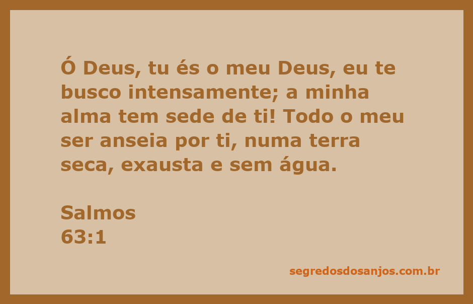Ilustração de Salmos 63:1, mostrando uma pessoa buscando a Deus em um deserto árido.