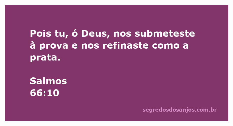 Imagem representativa de Deus refinando a fé humana como a prata.