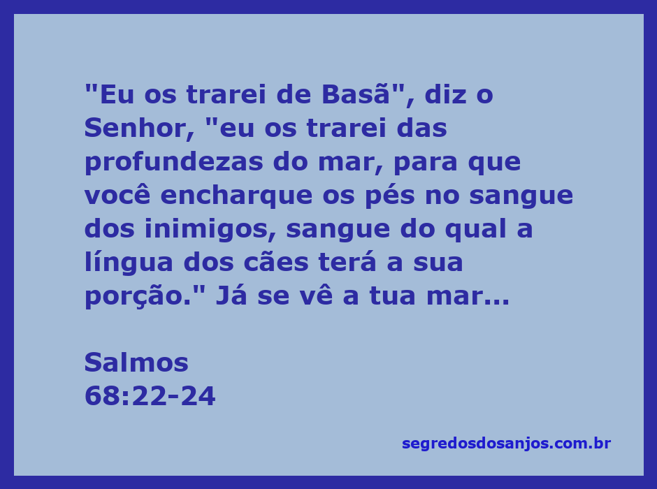 Ilustração da marcha triunfal de Deus, simbolizando vitória e proteção conforme Salmos 68:22-24.