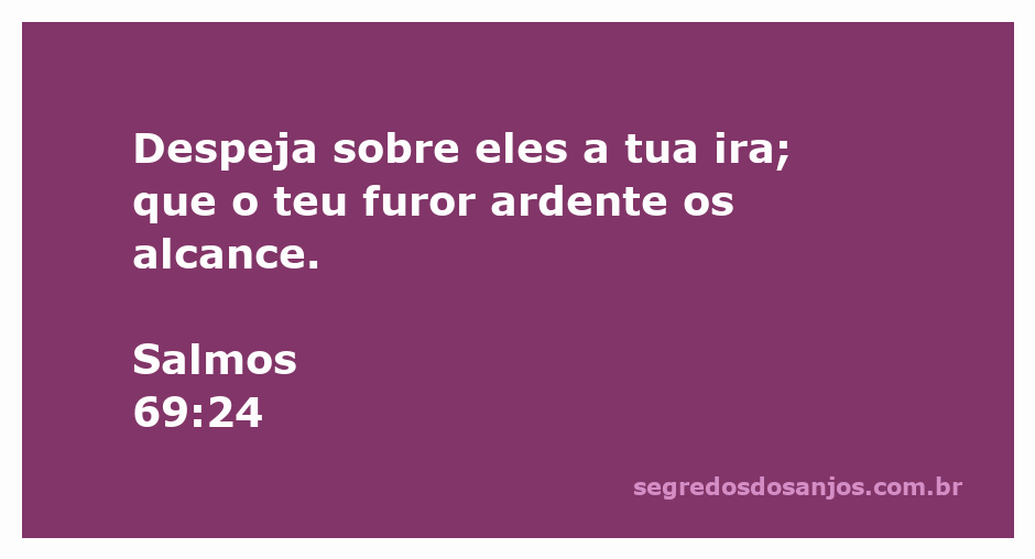 Imagem representativa do Salmo 69:24, evocando a ira divina e o furor ardente.