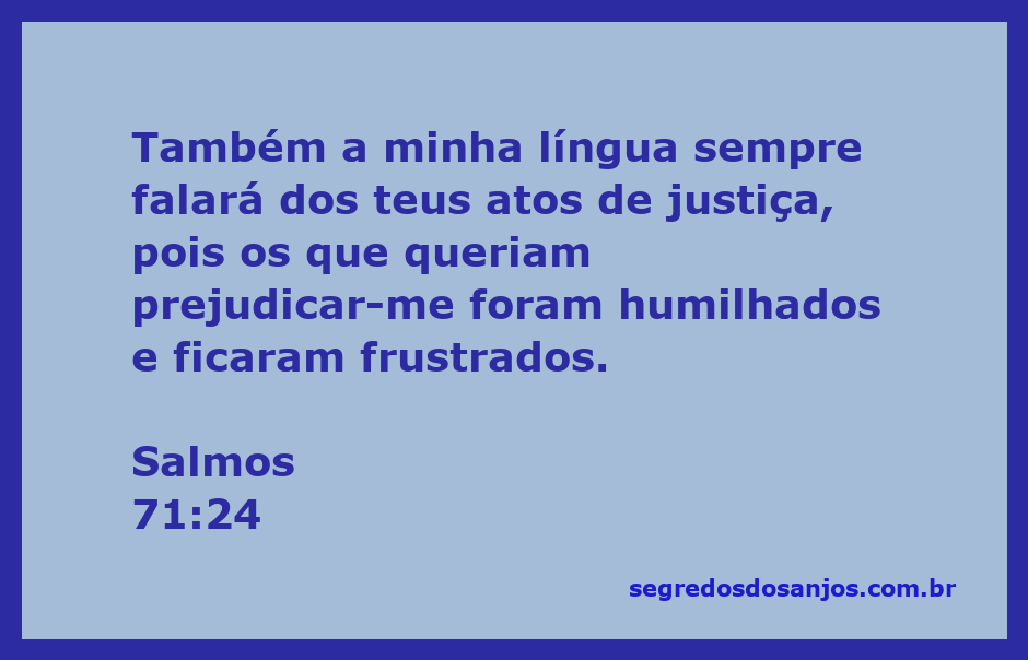 Imagem representando a justiça divina e a proteção de Deus, com referência ao Salmo 71:24.