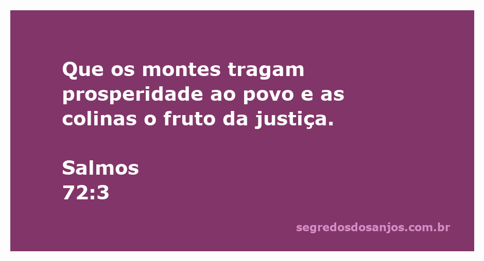Imagem representando montanhas e colinas simbolizando prosperidade e justiça conforme Salmos 72:3.