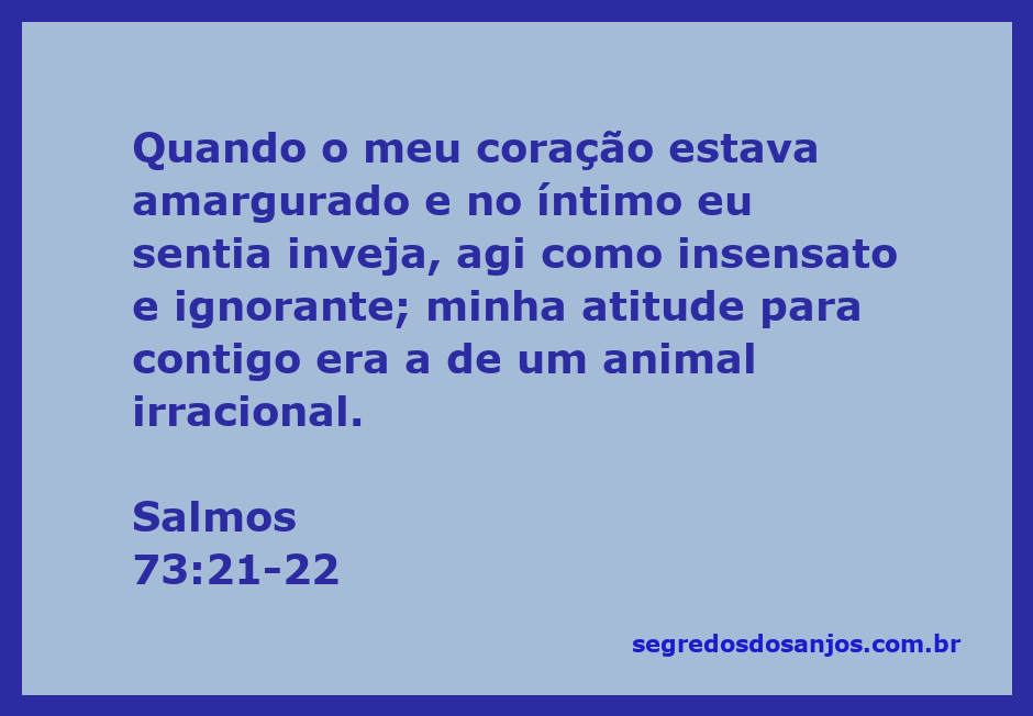 Uma ilustração que representa a luta interna e a reflexão do salmista sobre seus sentimentos de amargura e inveja.
